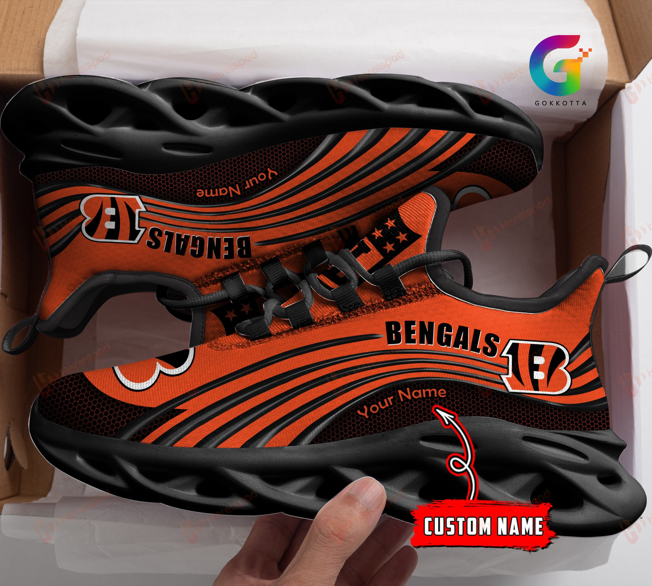cincinnati bengals personalized yezy running sneakers 182 kjzrt