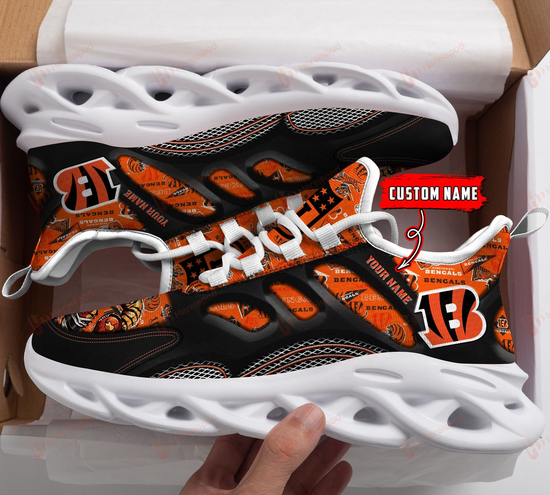 cincinnati bengals personalized yezy running sneakers 196 xptex