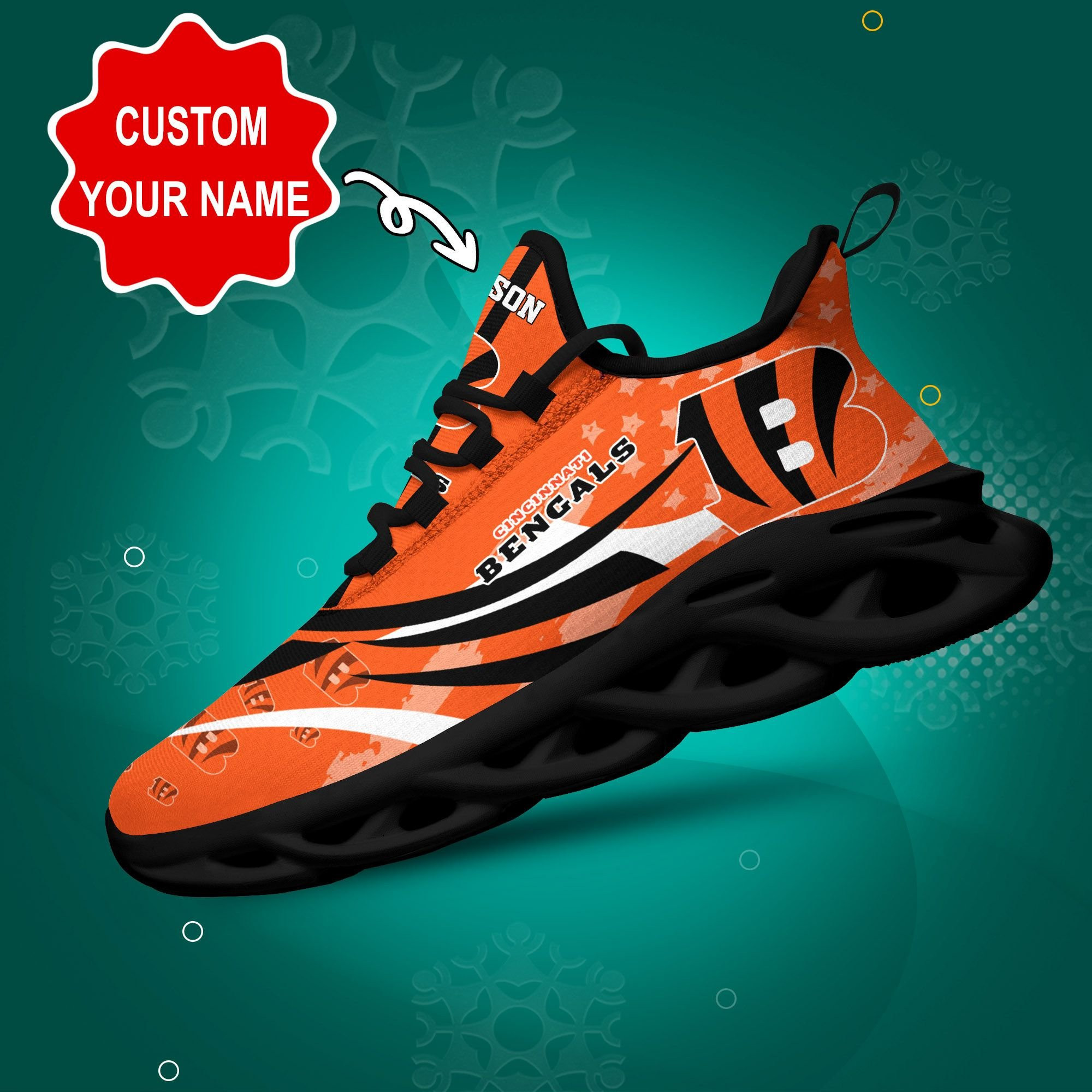 cincinnati bengals personalized yezy running sneakers 395 sdzta