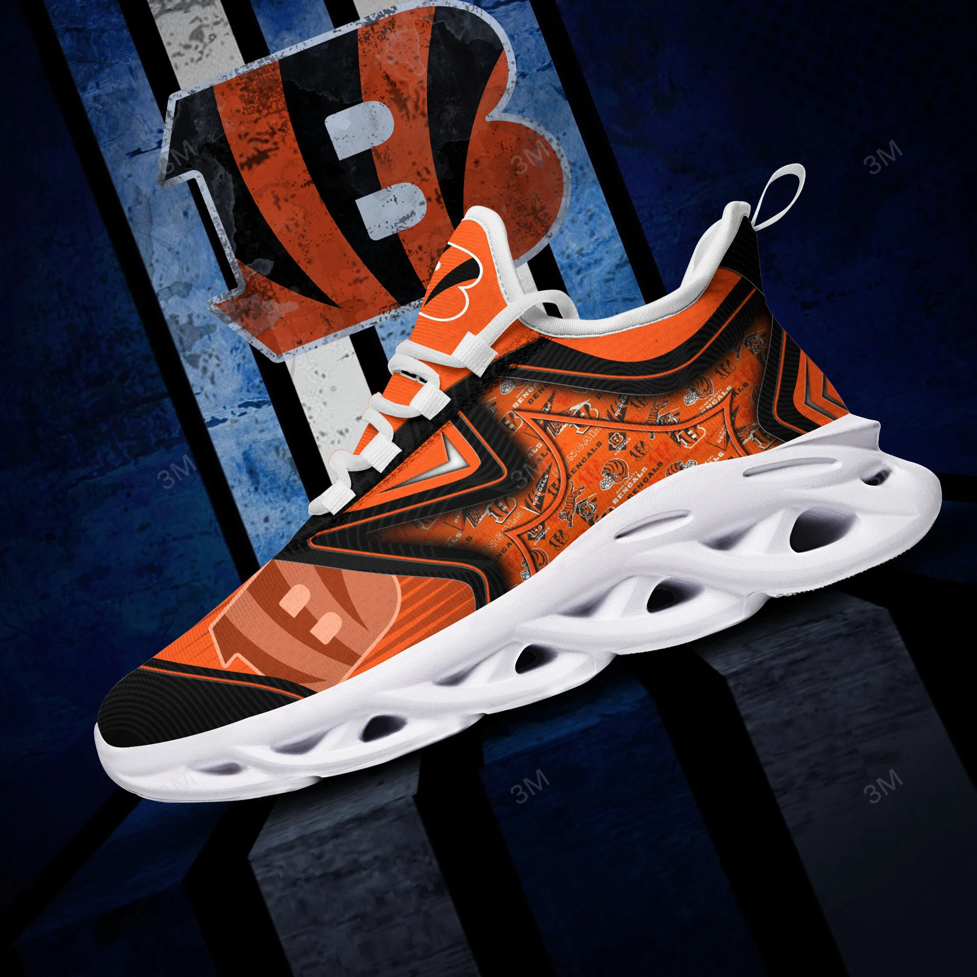 cincinnati bengals yezy running sneakers bg891 tlued