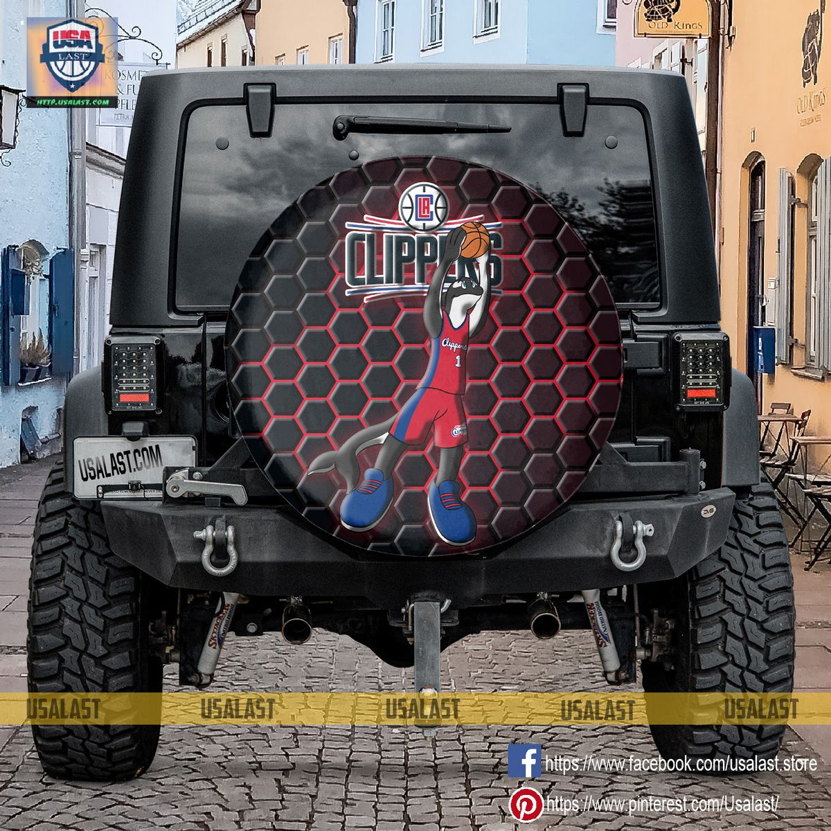 cjczUOou los angeles clippers nba mascot spare tire cover 3 ODmnk
