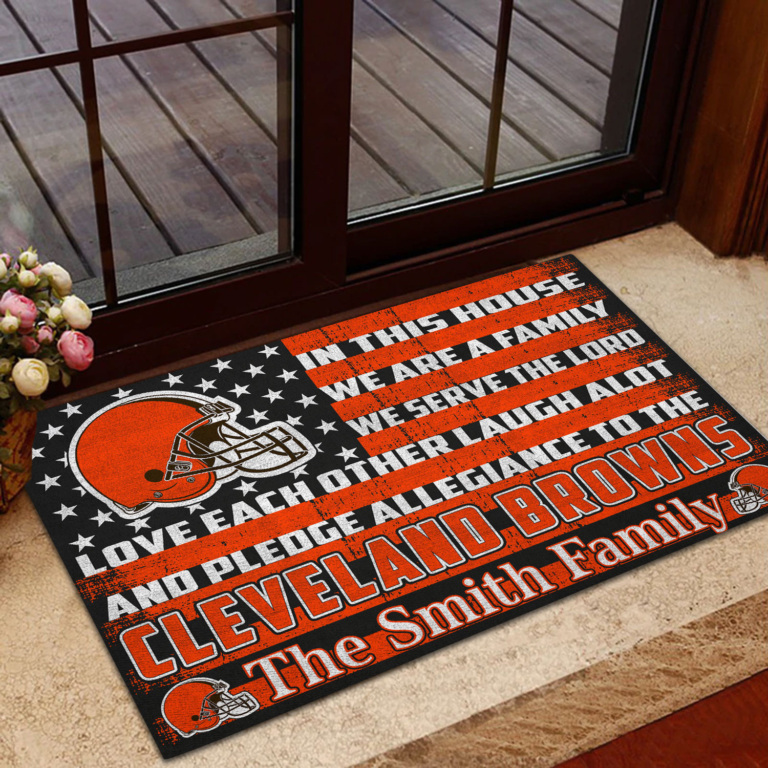 cleveland browns personalized doormat bg291 p4mqa