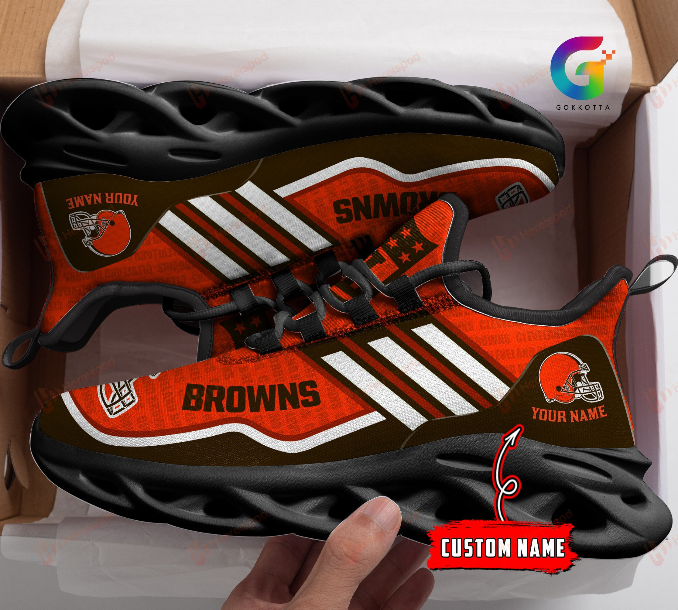 cleveland browns personalized yezy running sneakers 149 vxis6
