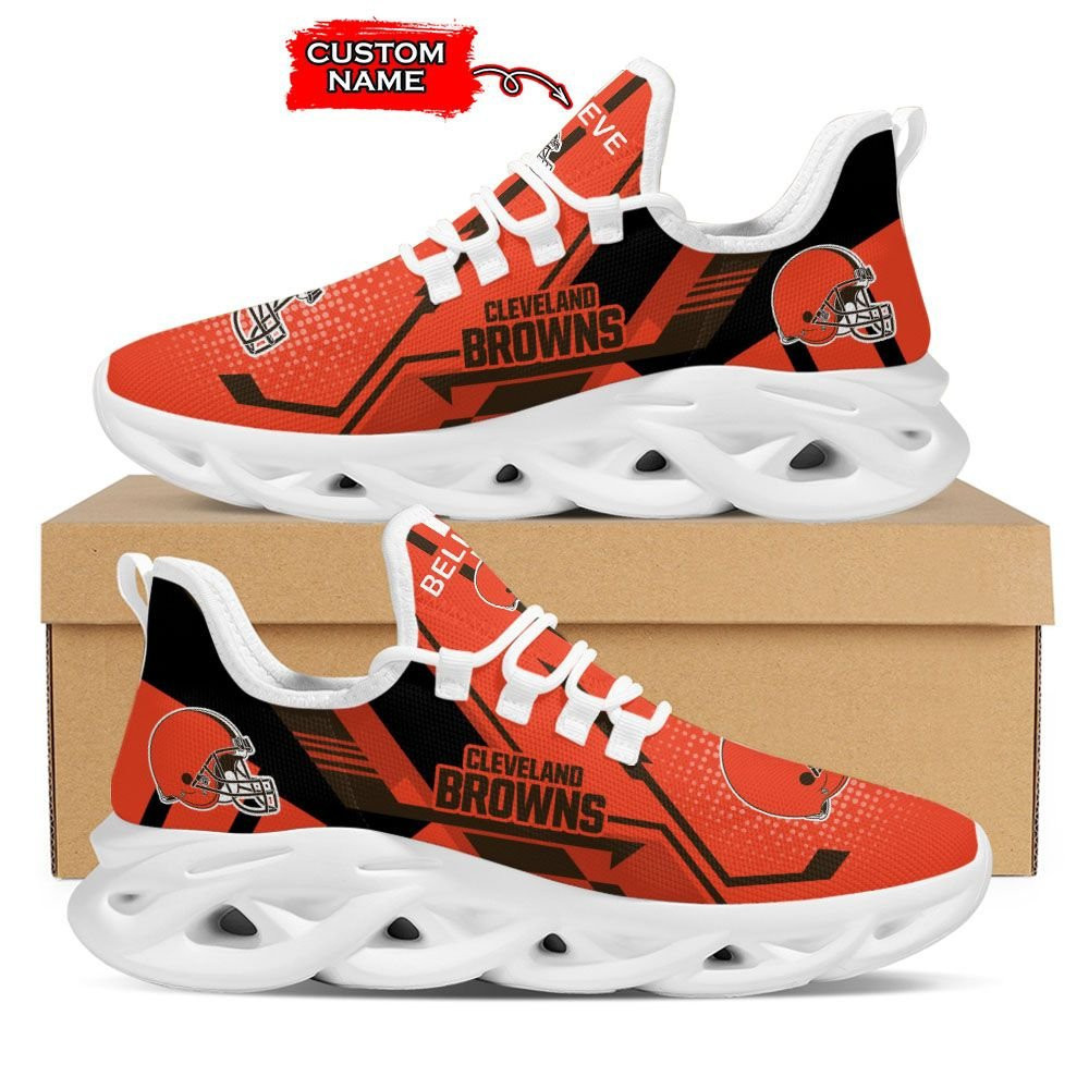 cleveland browns personalized yezy running sneakers 785 0egw1