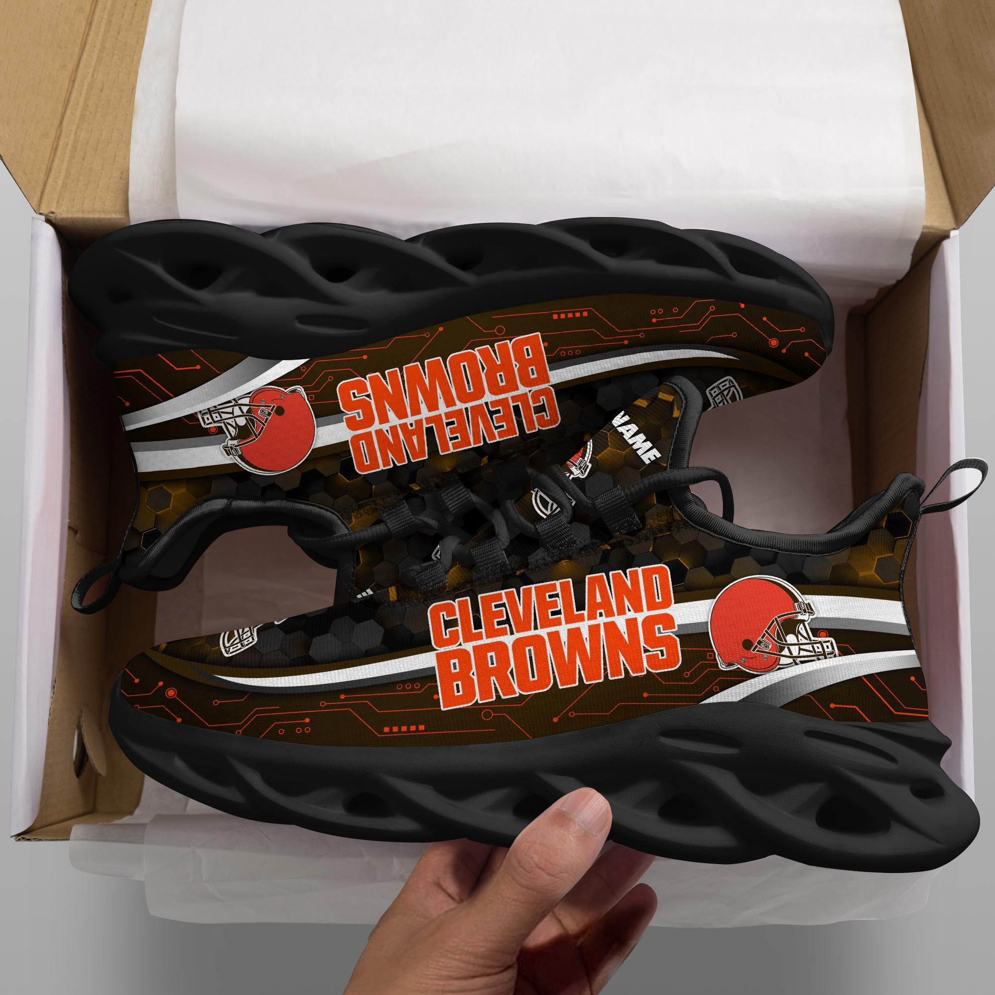 cleveland browns personalized yezy running sneakers 90 9siia