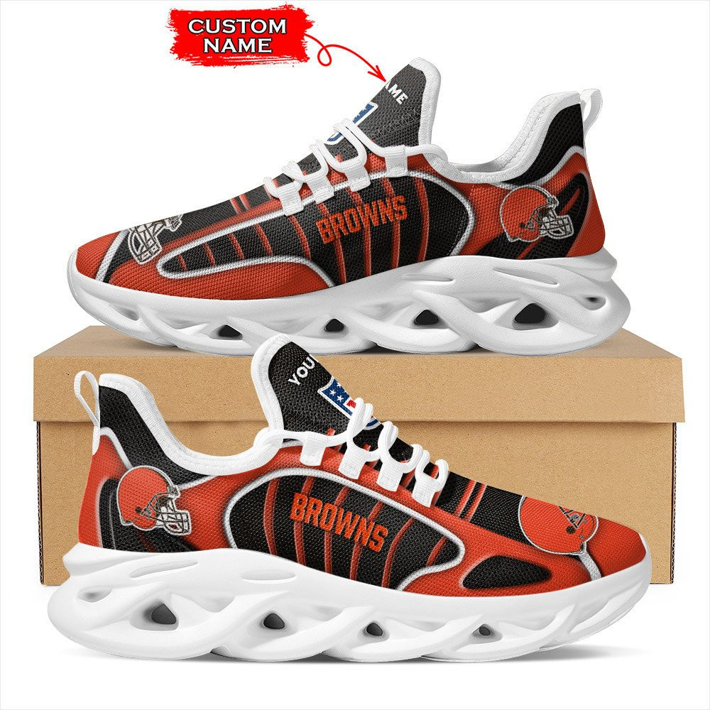 cleveland browns personalized yezy running sneakers bg157 1nki8