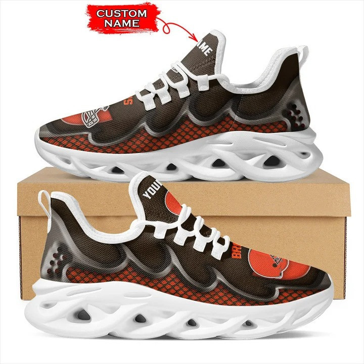 cleveland browns personalized yezy running sneakers bg412 6itc8