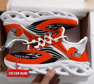 cleveland browns personalized yezy running sneakers bg54 amm61