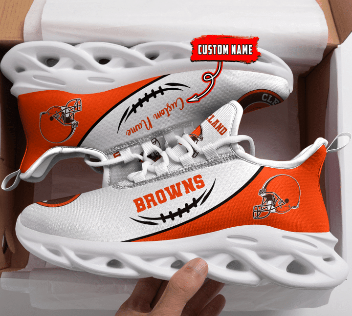 cleveland browns personalized yezy running sneakers bg61 z3vb1