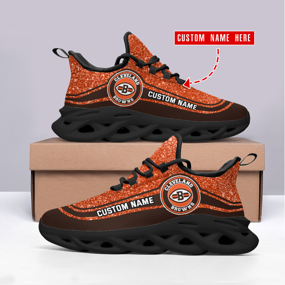 cleveland browns personalized yezy running sneakers spd347 p6cob