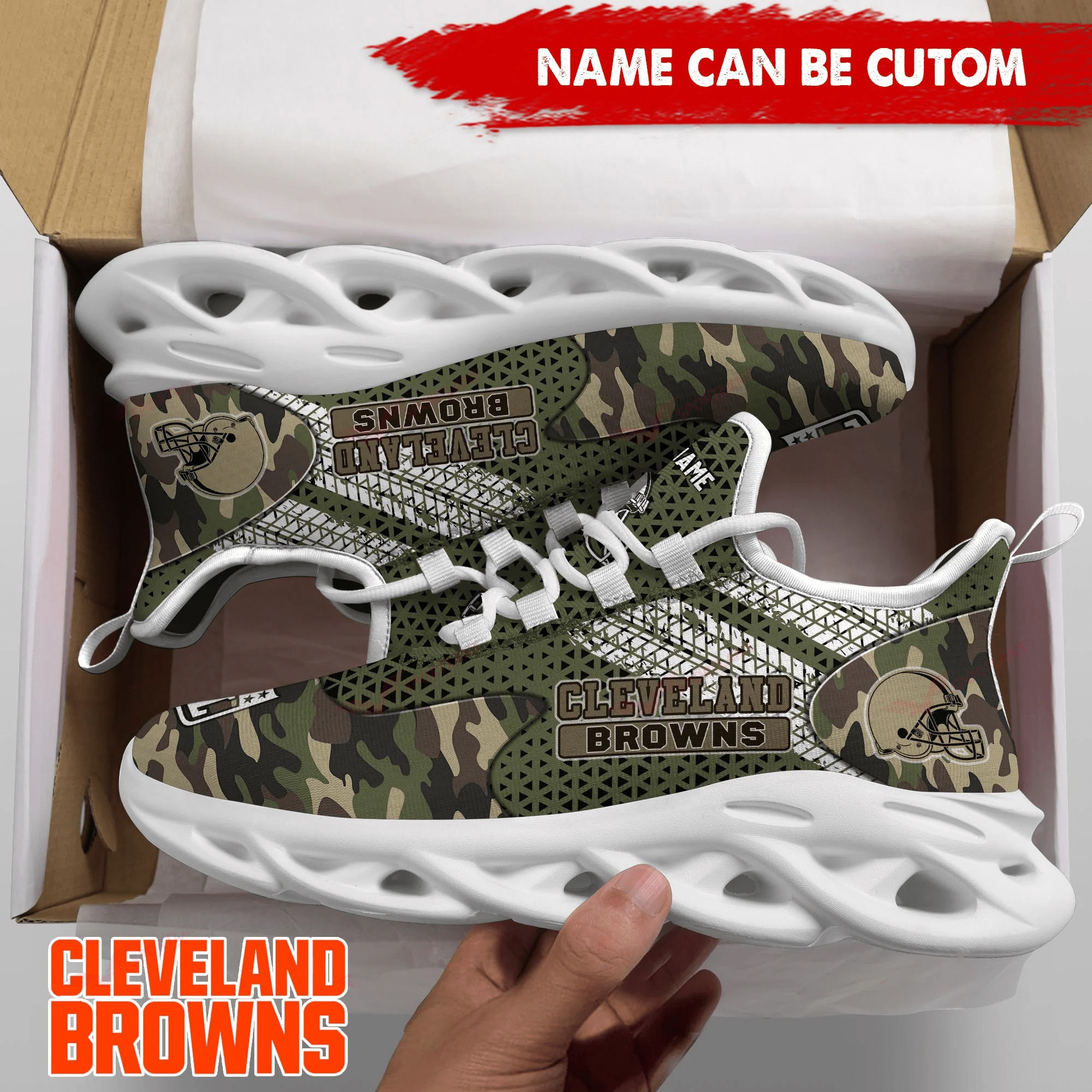 cleveland browns personalized yezy running sneakers spd597 fneht