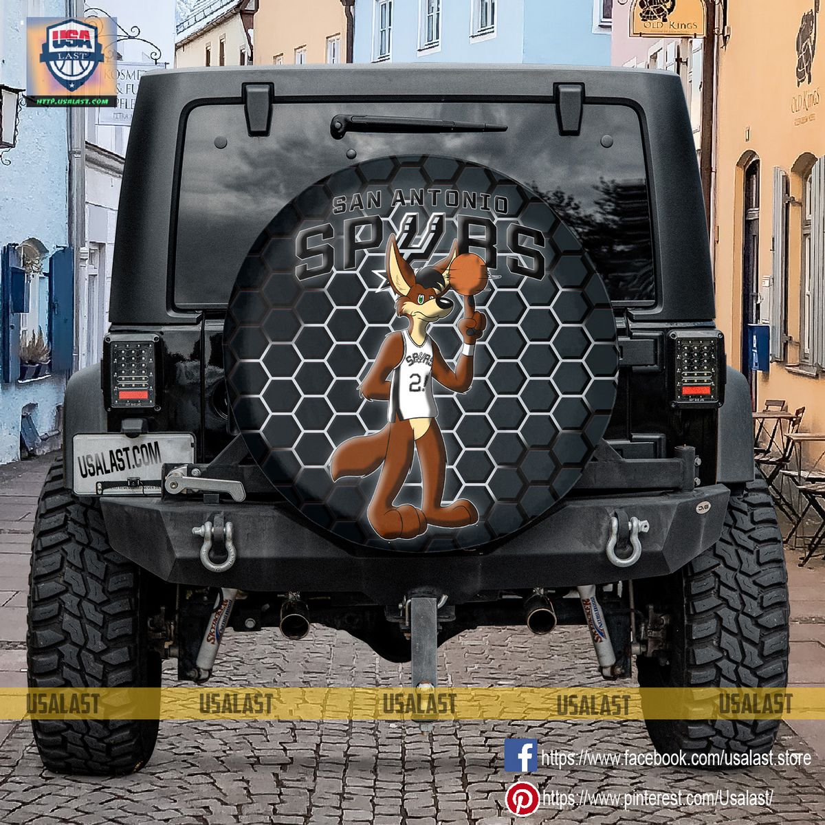csGs79vt san antonio spurs nba mascot spare tire cover 3 Tc0Kx