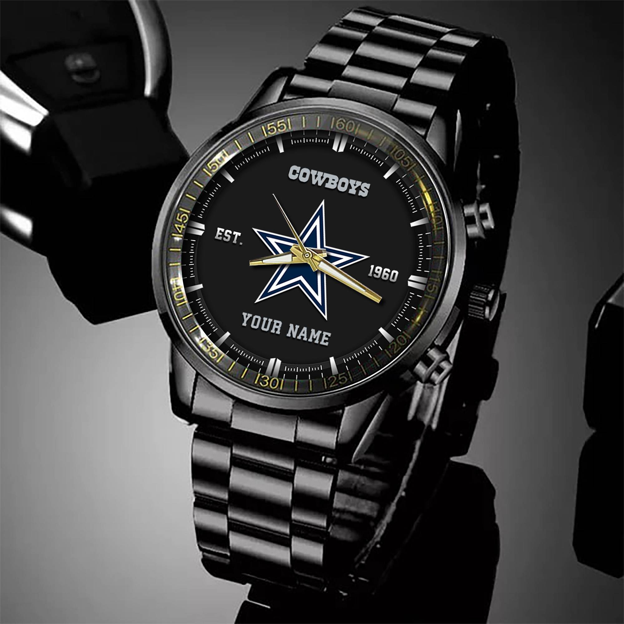 dallas cowboys black fashion watch custom your name sport black fashion watch football fan gifts black fashion watch custom your name sport black fashion watch football fan gifts ehivm 57648 qp9xi