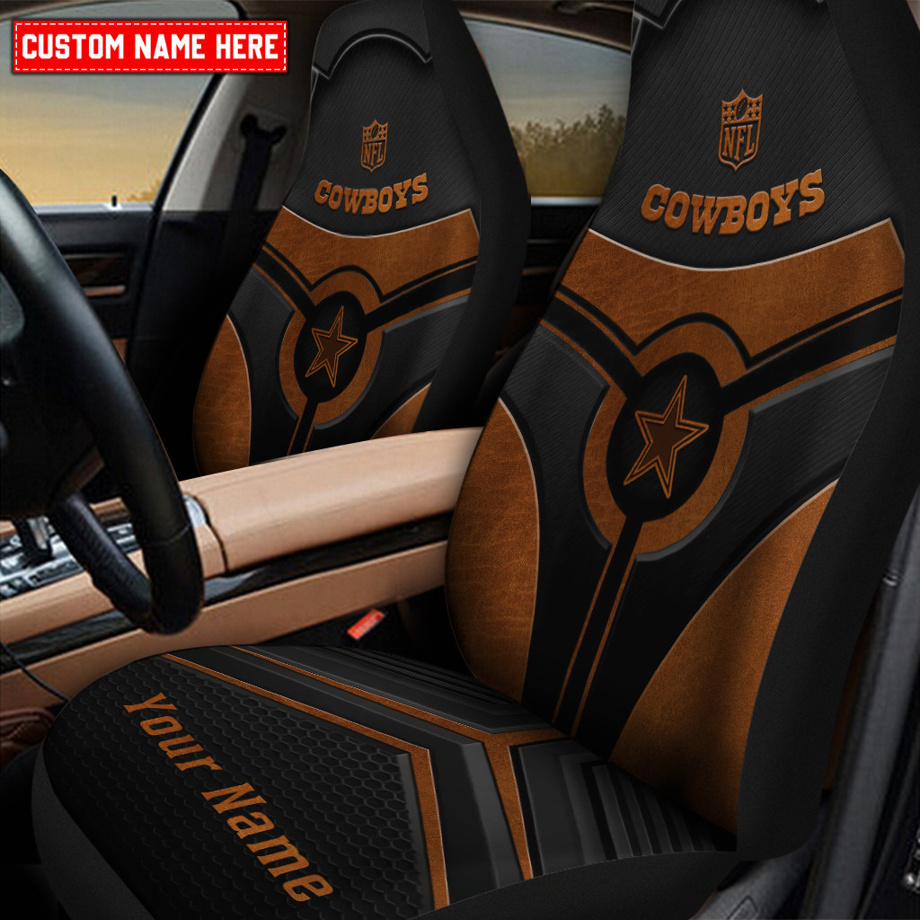 dallas cowboys personalized car seat covers bg344 edvtn