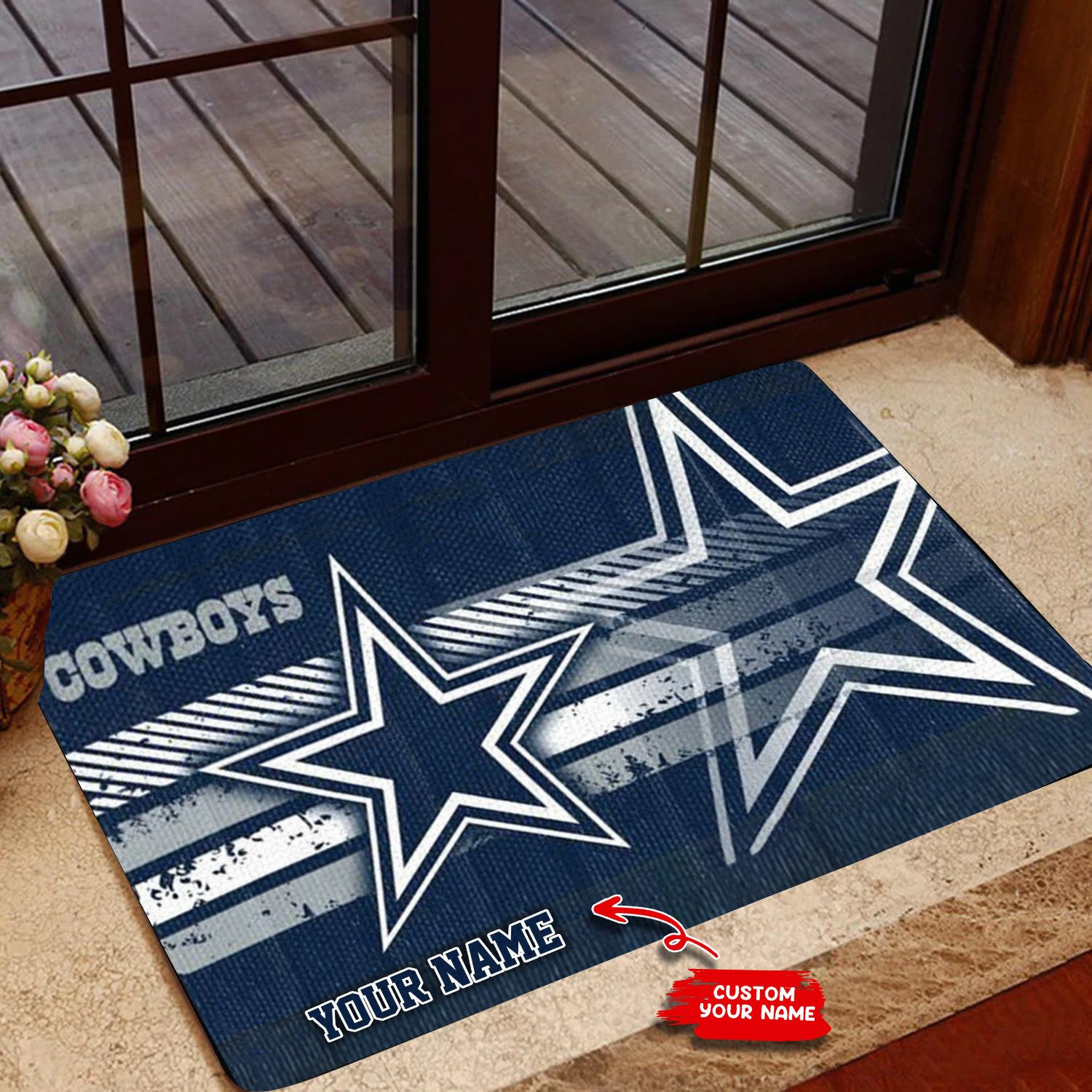dallas cowboys personalized doormat bg100 piu1w