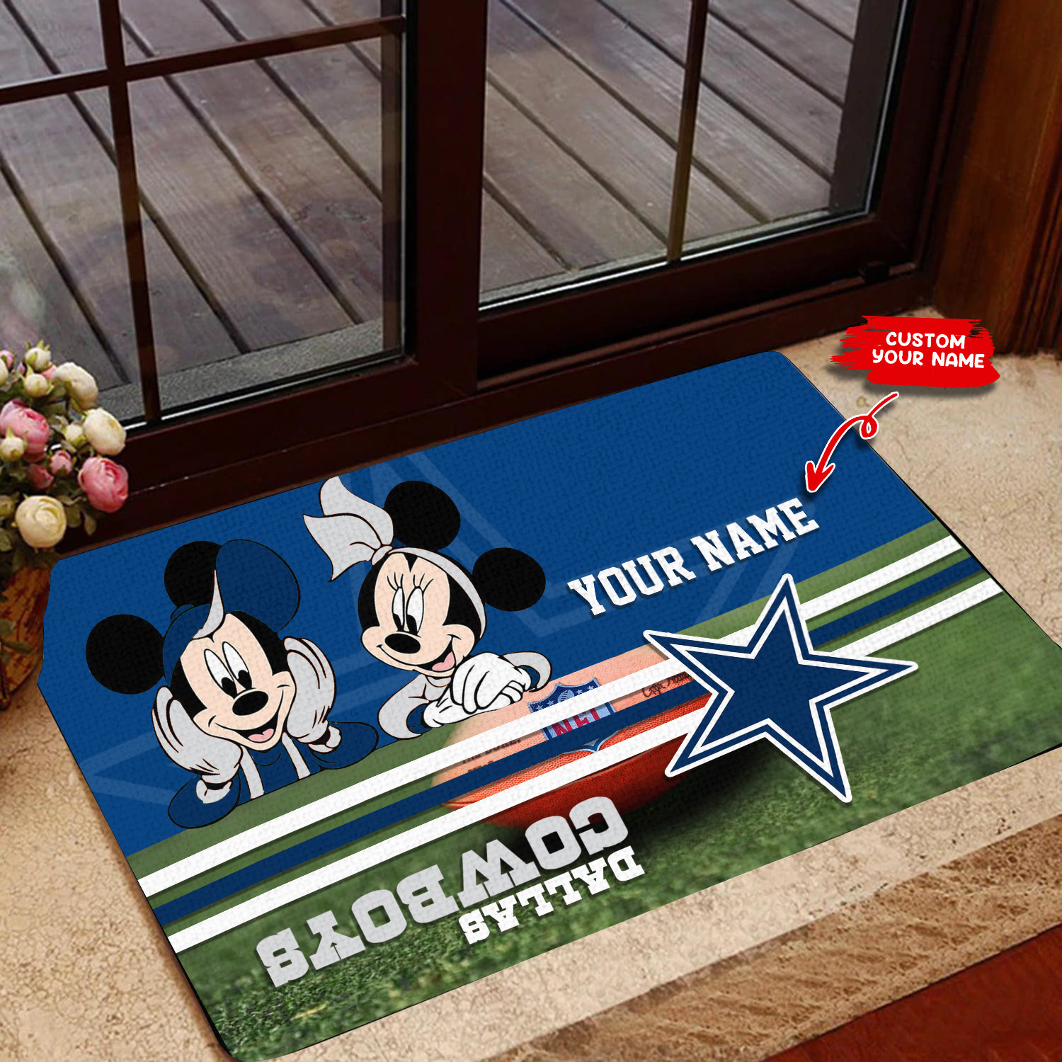 dallas cowboys personalized doormat bg102 gsfov
