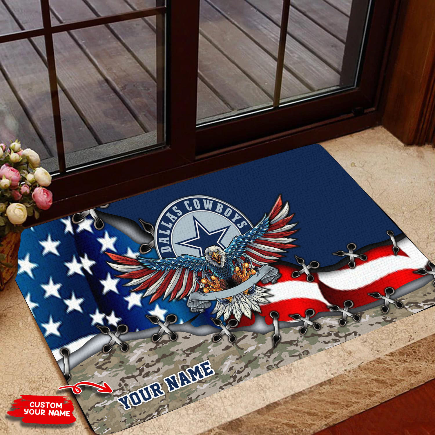 dallas cowboys personalized doormat bg110 gkkqq