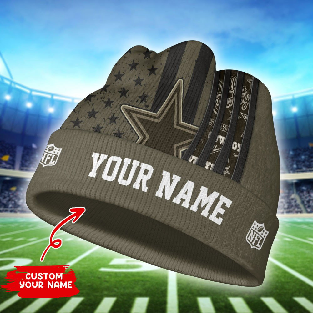 dallas cowboys personalized wool beanie 163 lmrze