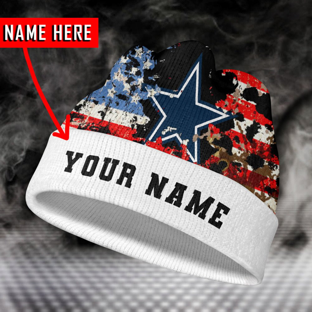 dallas cowboys personalized wool beanie 175 behol