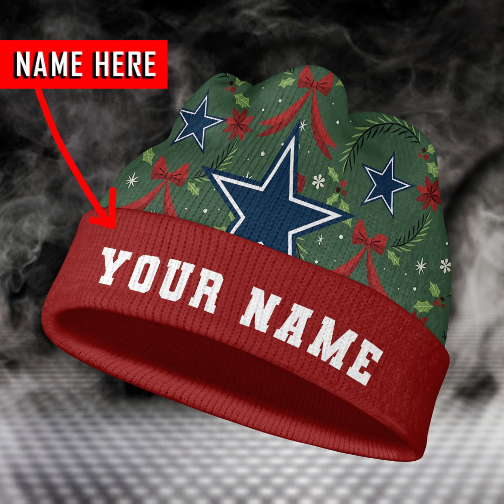 dallas cowboys personalized wool beanie 176 fmelk