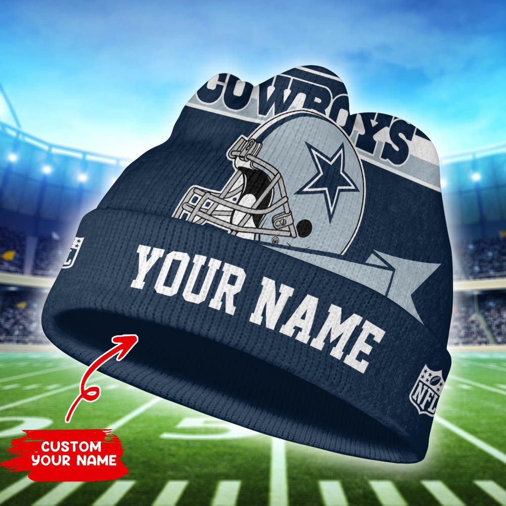 dallas cowboys personalized wool beanie 184 ommd2