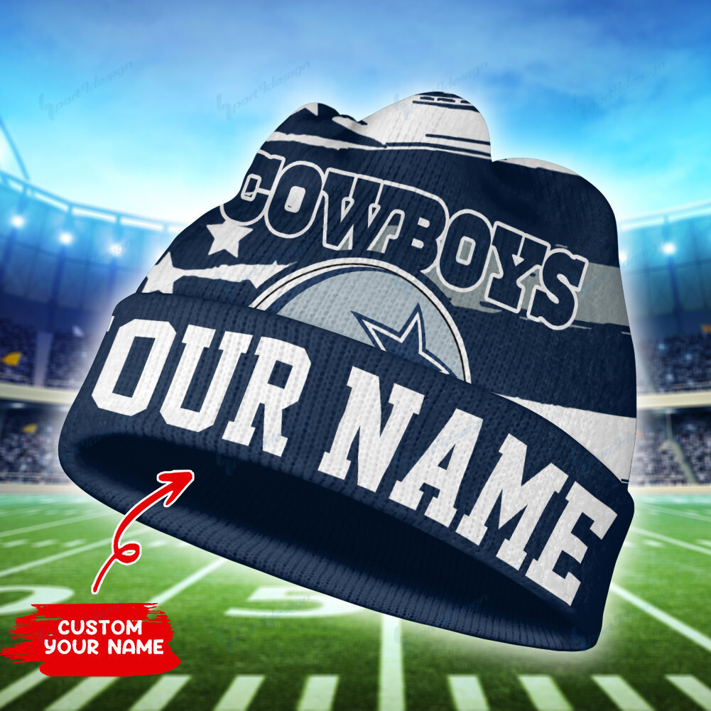 dallas cowboys personalized wool beanie 37 bckoc