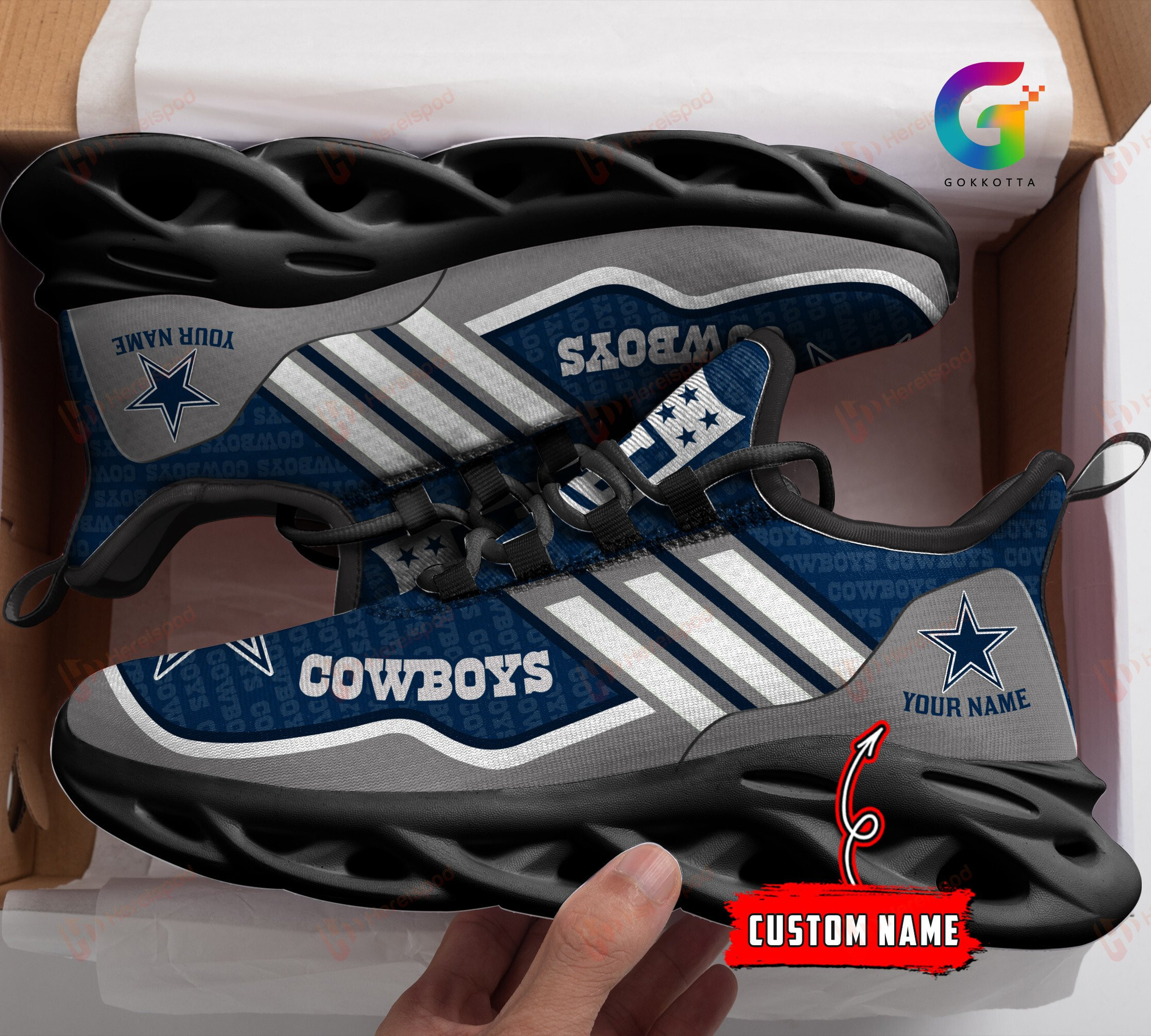 dallas cowboys personalized yezy running sneakers 139 vj9sx
