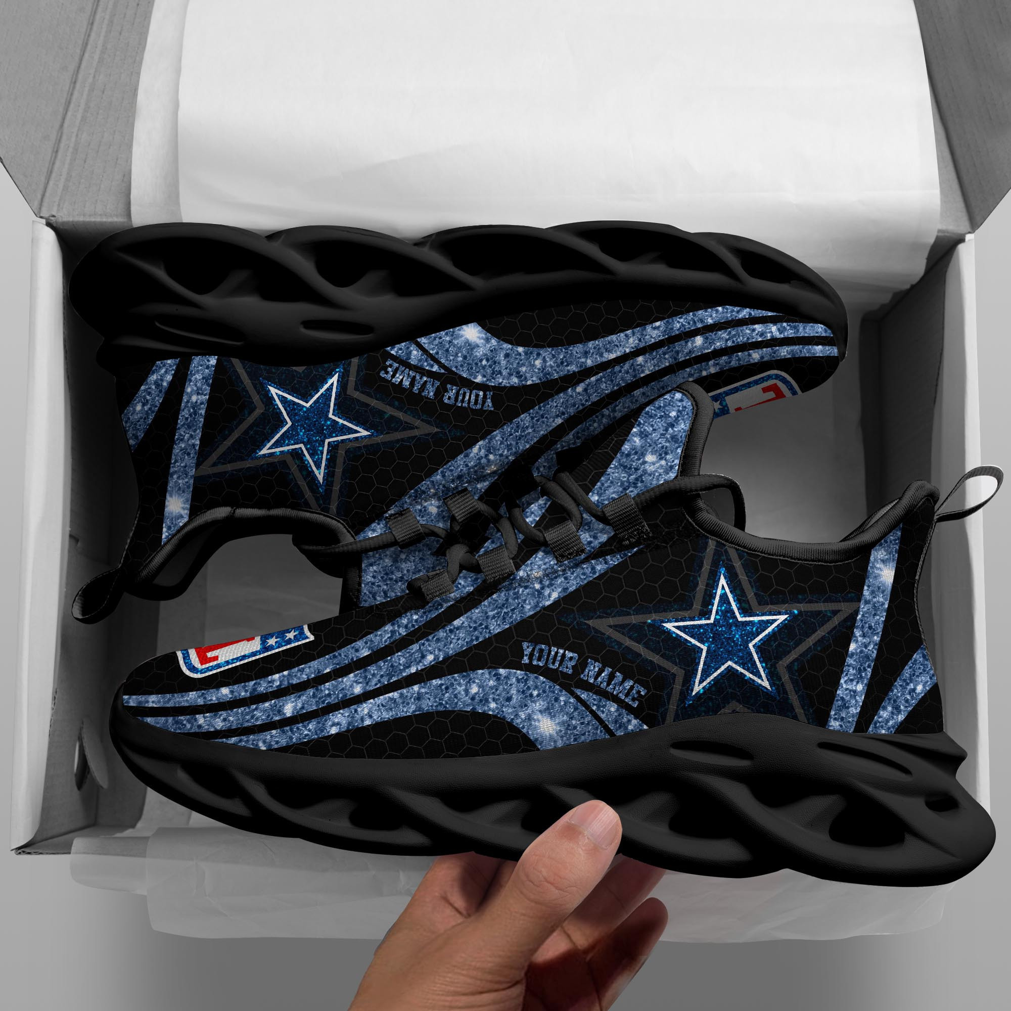 dallas cowboys personalized yezy running sneakers bg867 qsryf