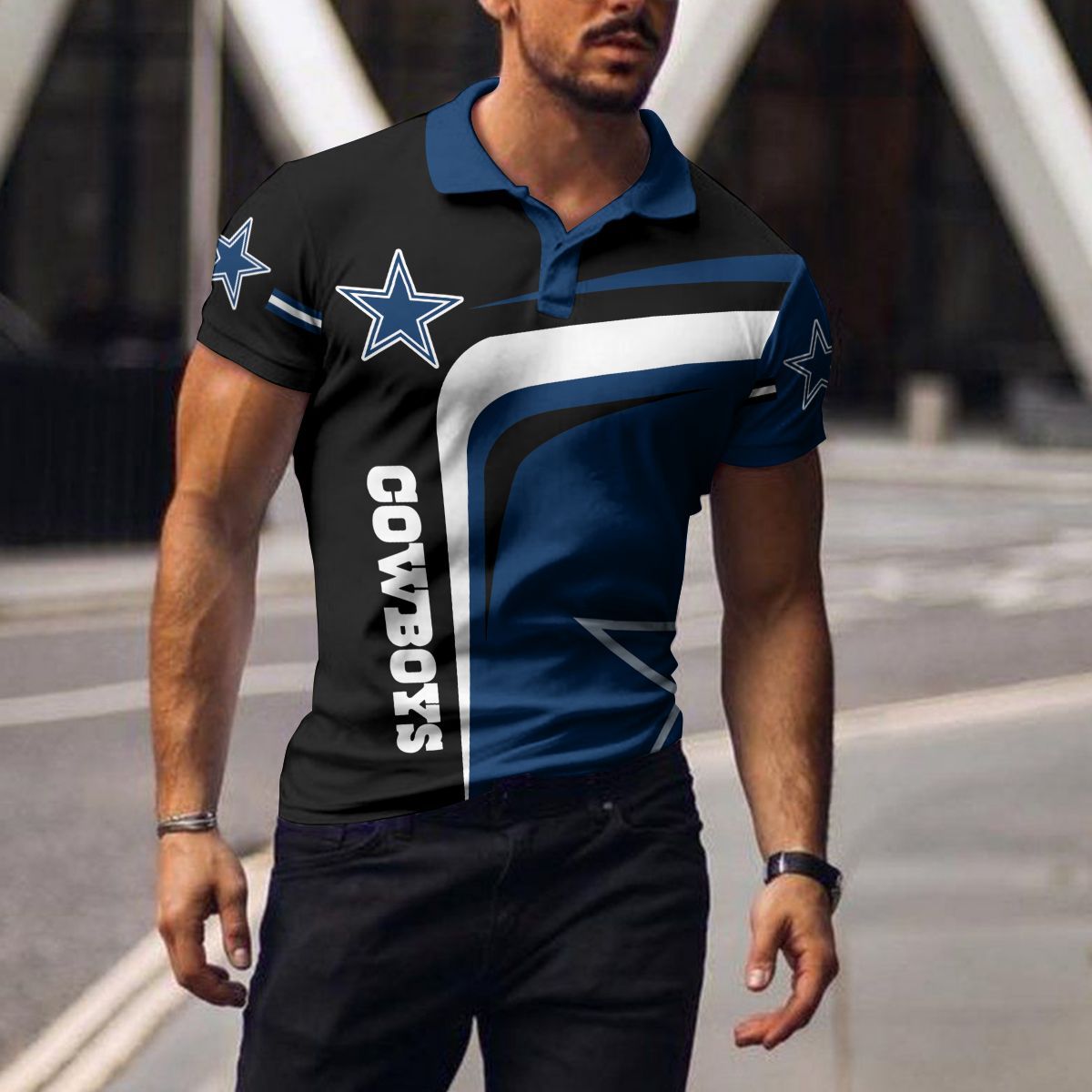 dallas cowboys polo t shirt 029 s62ks