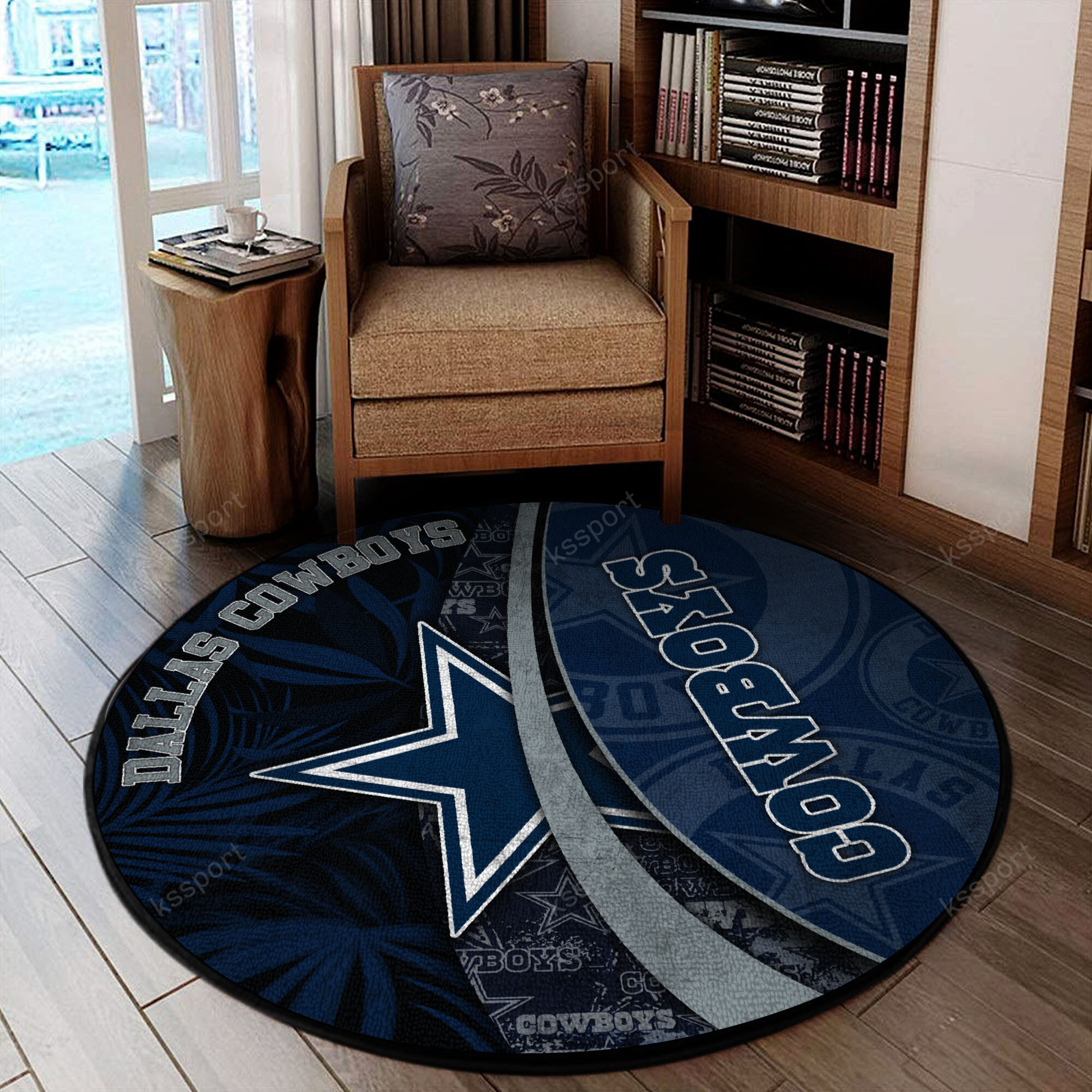 dallas cowboys round rug 128 08rbu