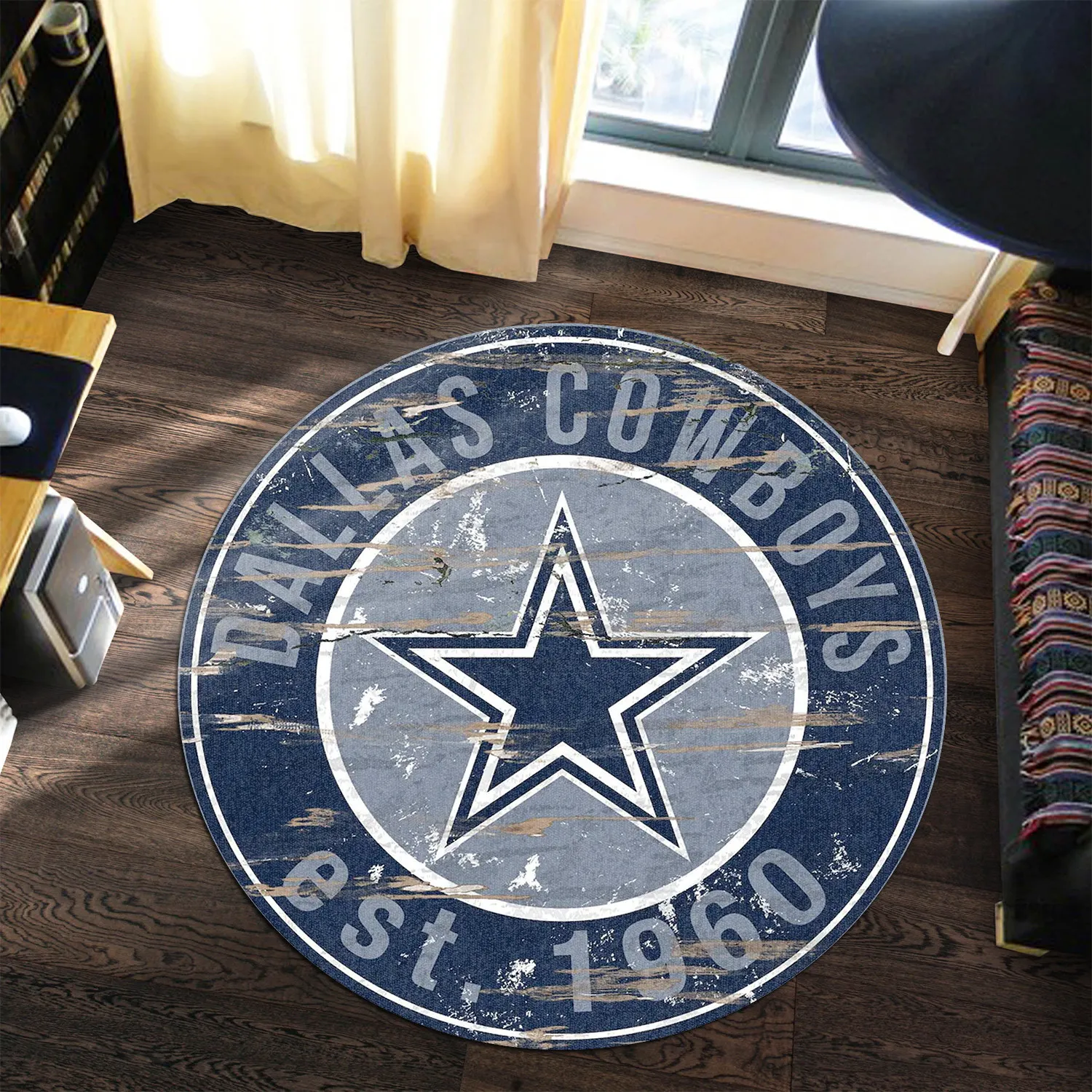 dallas cowboys round rug 153 dmbp7