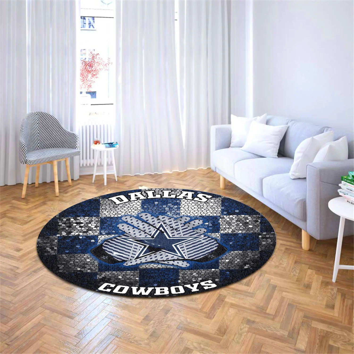 dallas cowboys round rug 162 wzynb