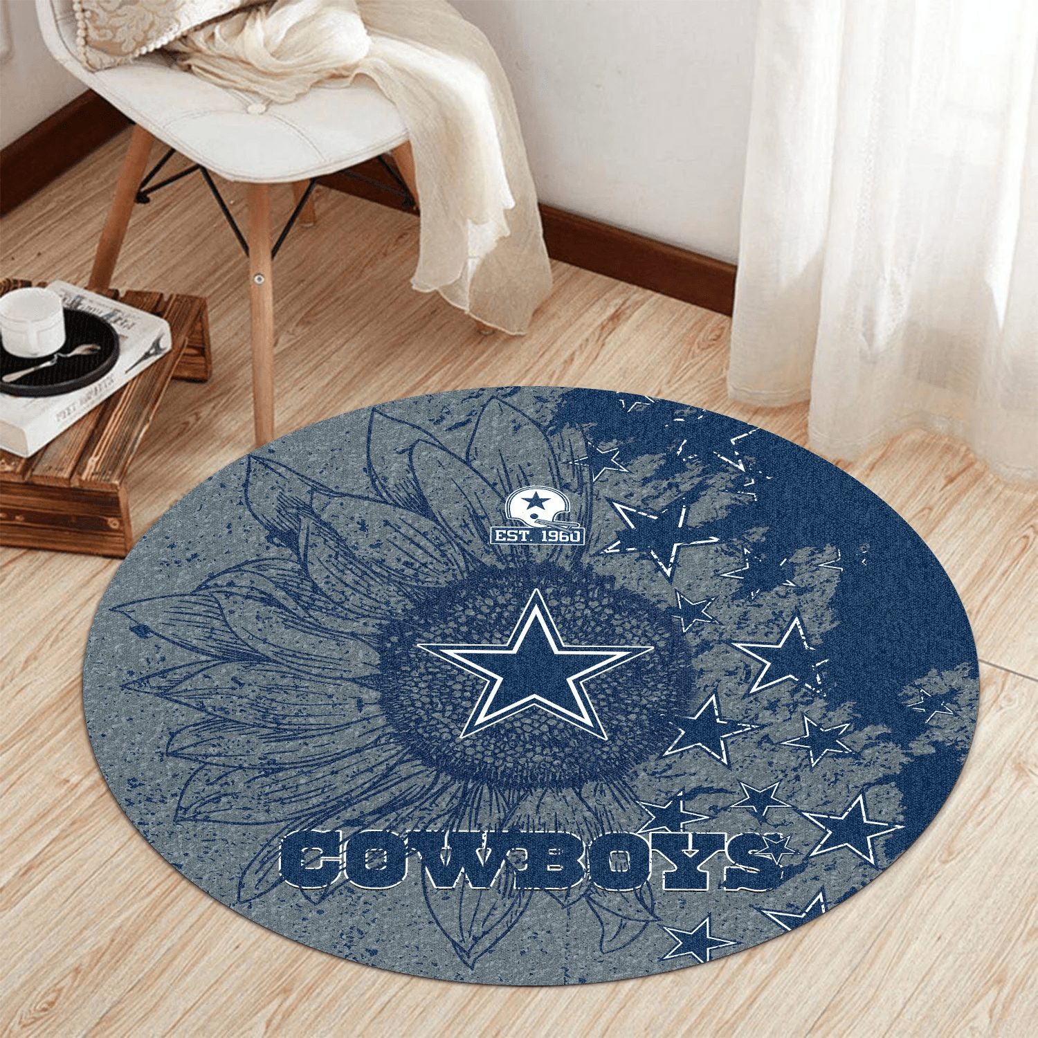 dallas cowboys round rug 166 yc4lm