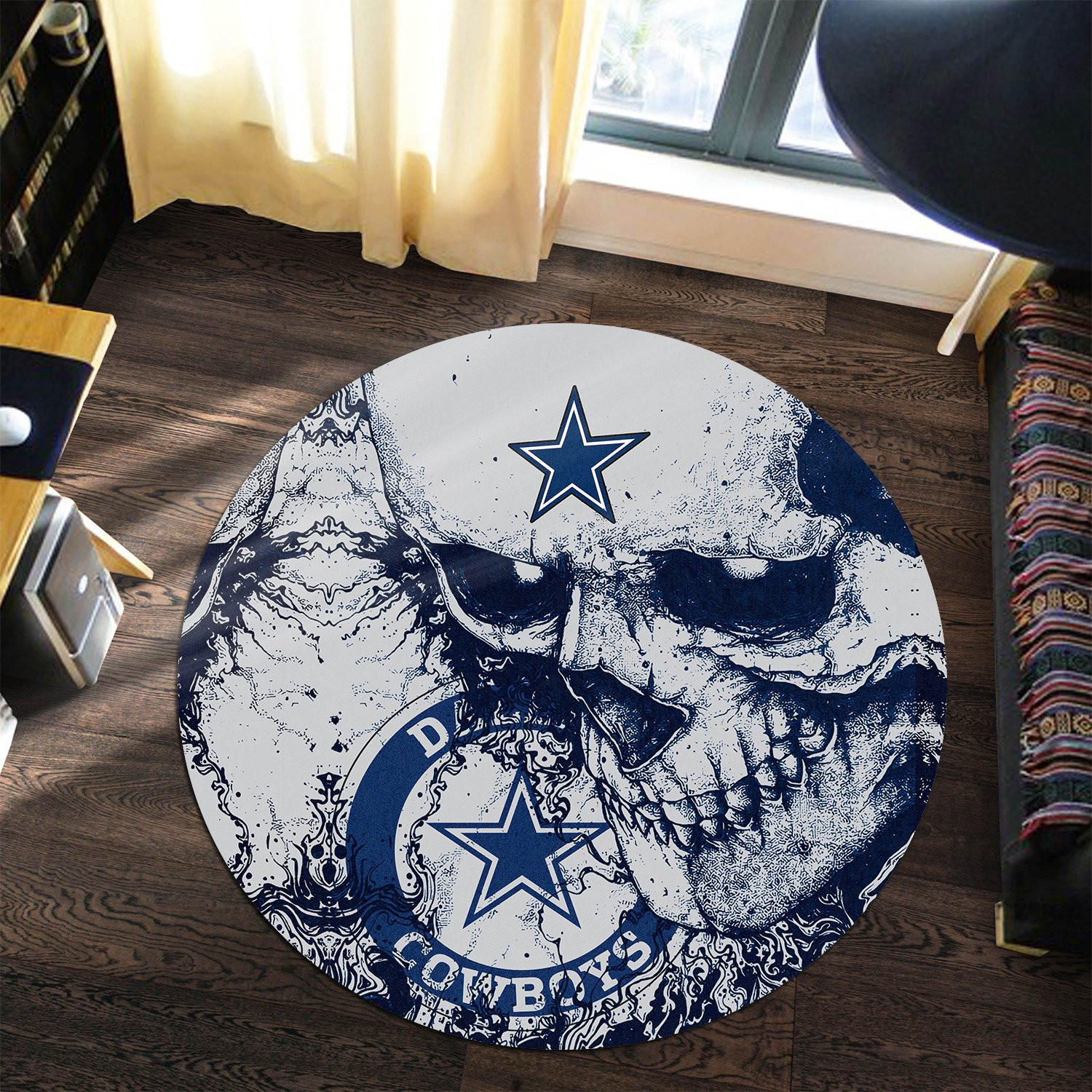 dallas cowboys round rug 208 qd2po