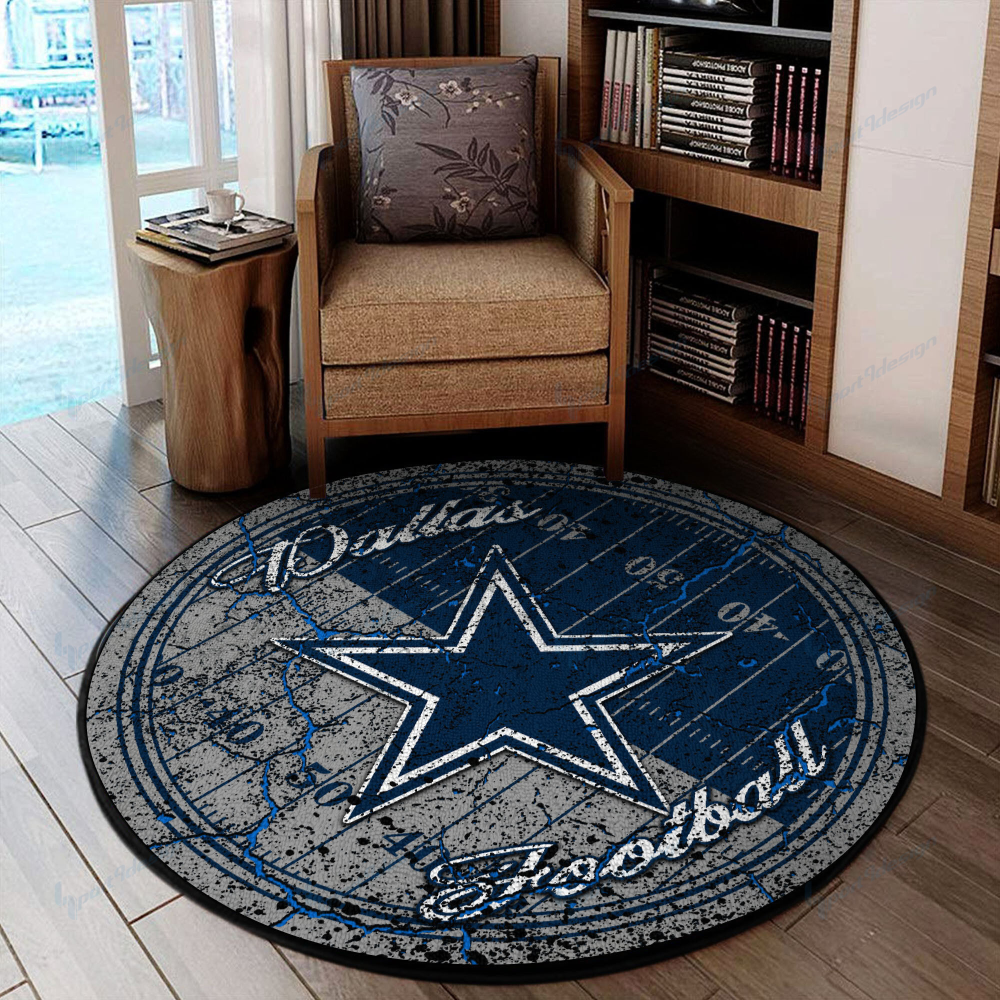 dallas cowboys round rug 62 nbyd8
