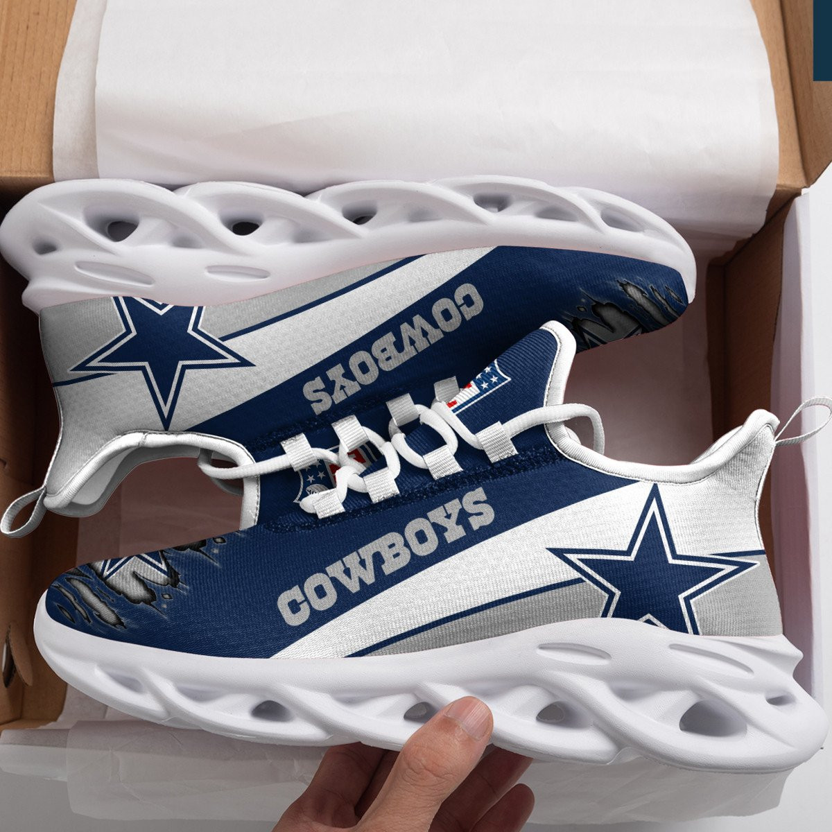 dallas cowboys yezy running sneakers 964 1hcf4