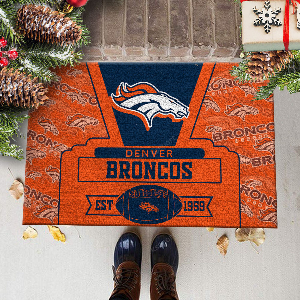denver broncos doormat bg163 drkoy