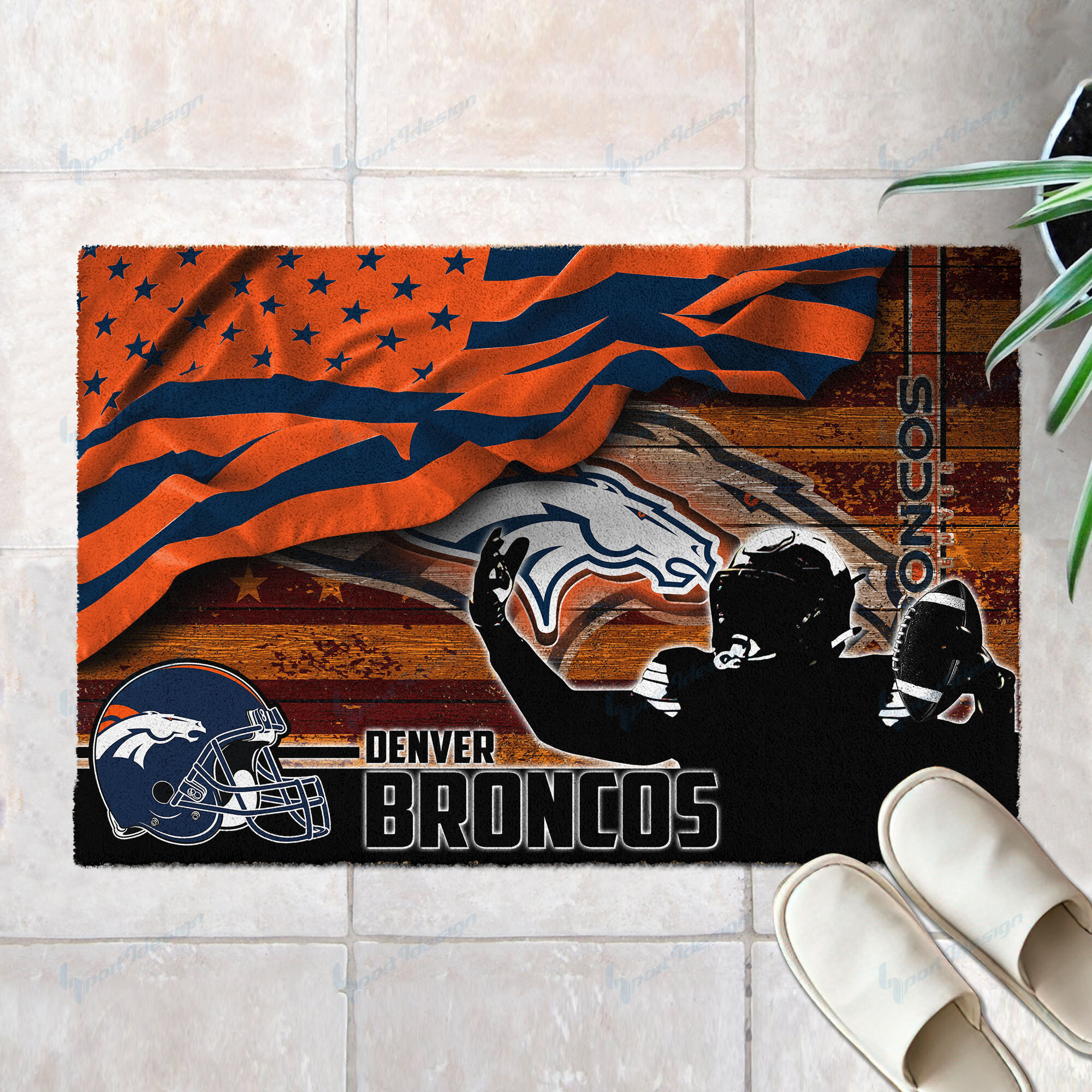 denver broncos doormat bg40 50lah