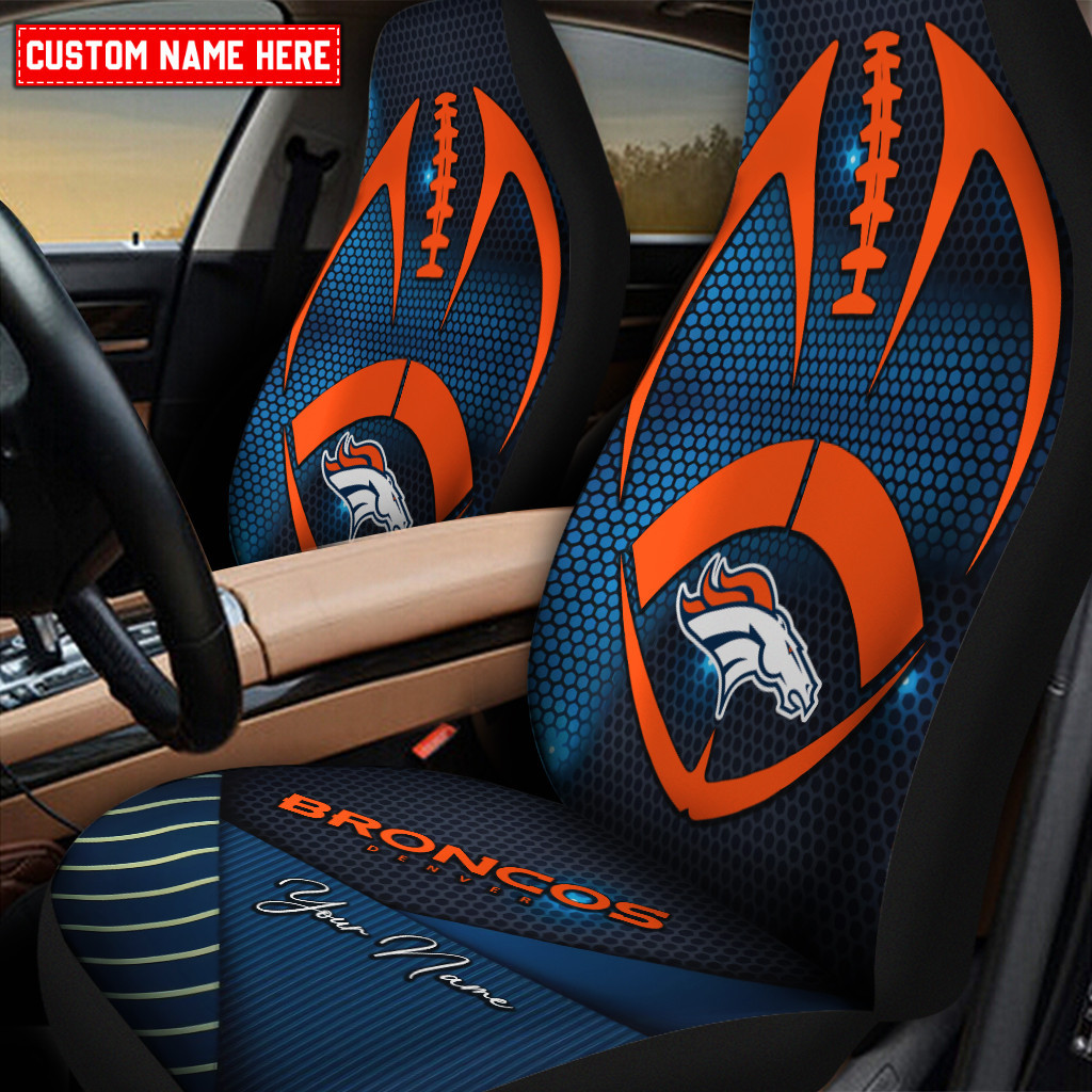 denver broncos personalized car seat covers bg342 2wnkv