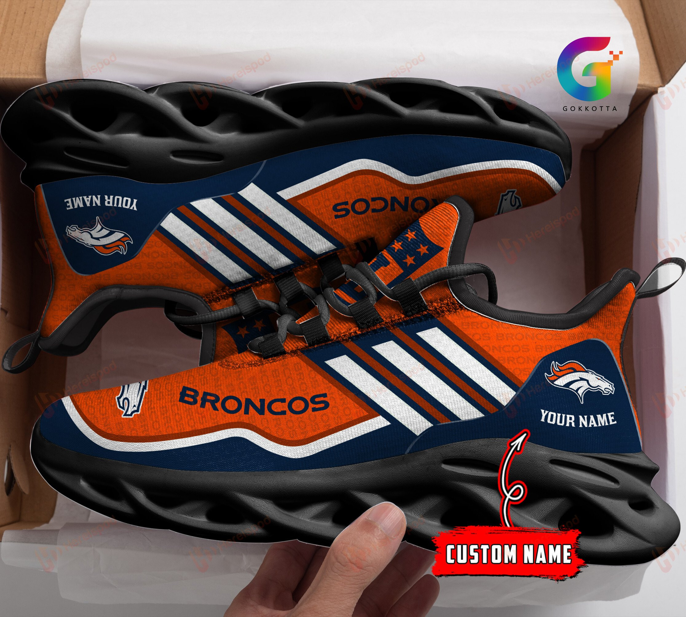 denver broncos personalized yezy running sneakers 155 2dat8