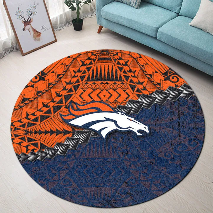 denver broncos round rug 17 hsrpd