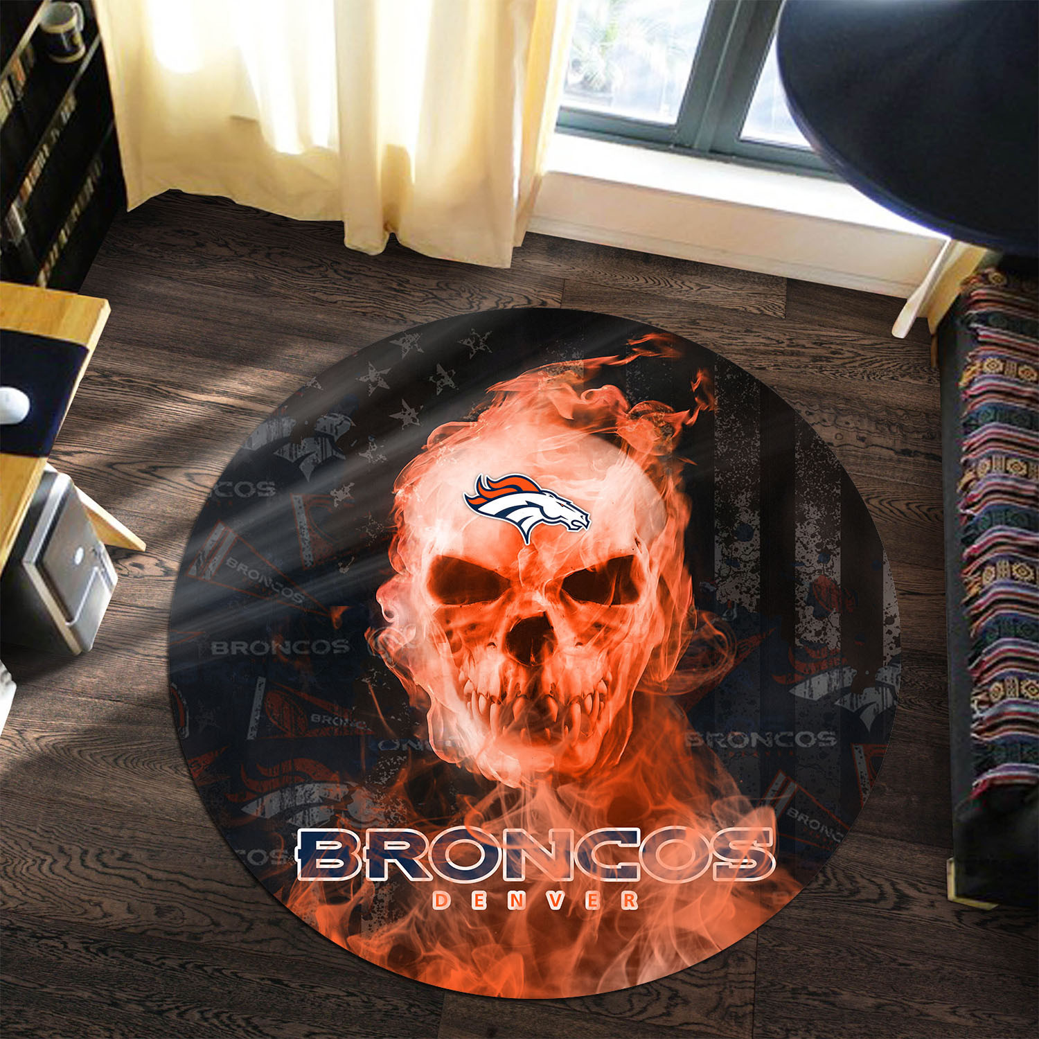 denver broncos round rug 199 2zxg1