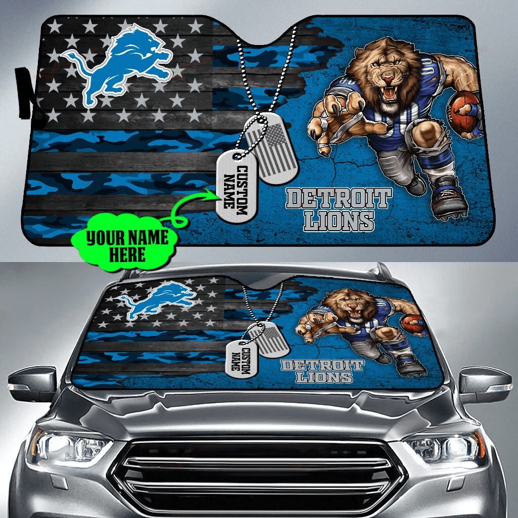 detroit lions personalized auto sun shade bg41 erfue