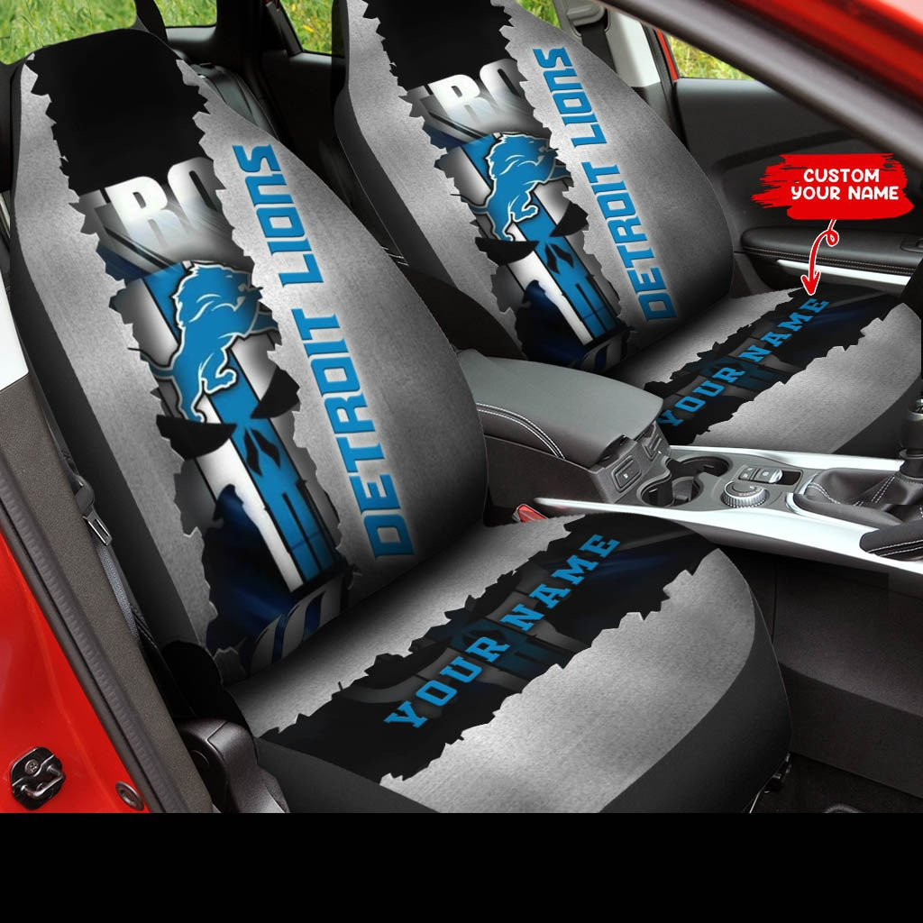 detroit lions personalized car seat covers bg314 bpch8