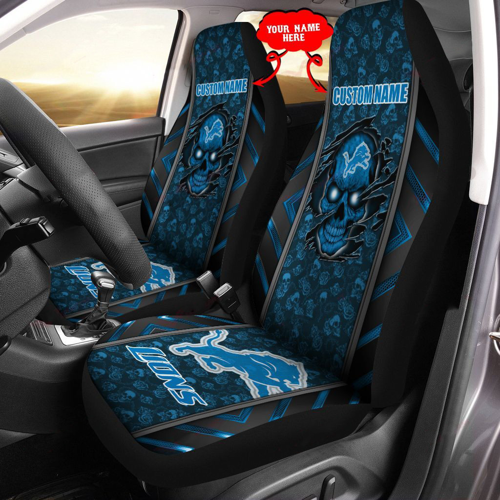 detroit lions personalized car seat covers bg448 2pd8o