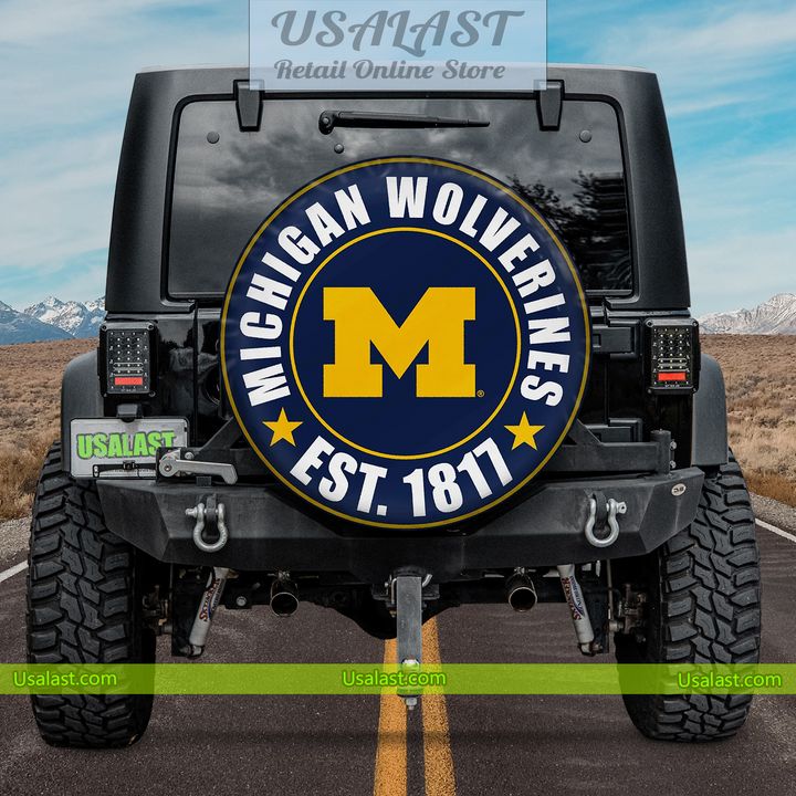 e45kJl7e michigan wolverines est 1817 spare tire cover 1 L2Ul9