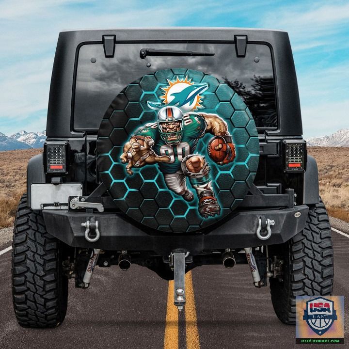 gp7nNxtX BDT270522 48xxxMiami Dolphins NFL Mascot Spare Tire Cover