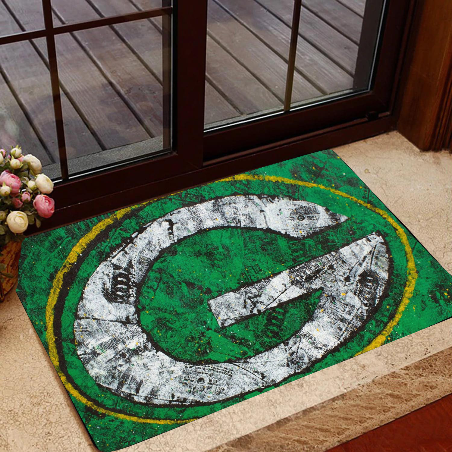 green bay packers doormat bg281 qb8km