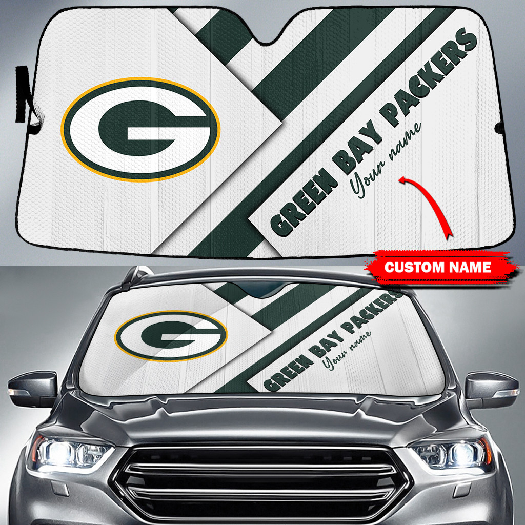 green bay packers personalized auto sun shade bg110 6hnv1