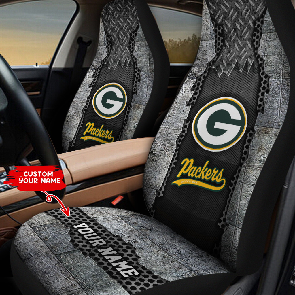 green bay packers personalized car seat covers bg262 isi6m